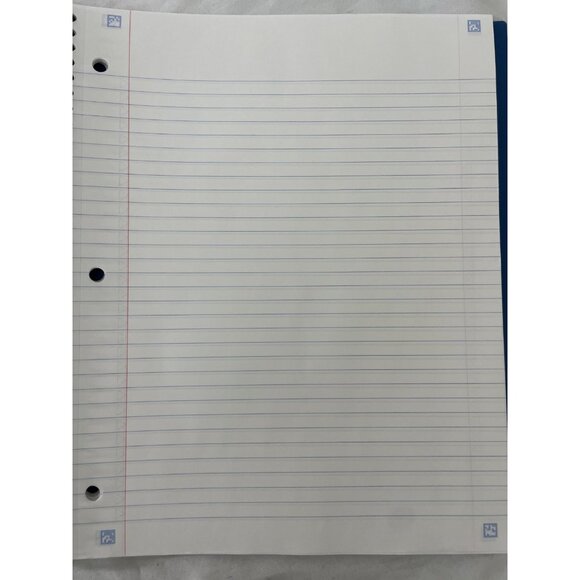 Five Star Advance Notebook 1 Subject College Ruled 100 Sheets Blue - Picture 3 of 3